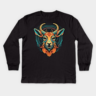 Antelope Smiling Kids Long Sleeve T-Shirt